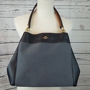 Coach Lexy Midnight Blue Shoulder Bag